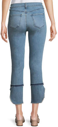 J Brand Ruby High-Rise Cropped Cigarette Jeans, Patriot