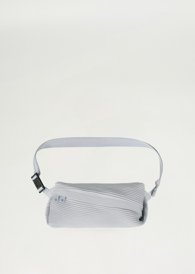 Pleats Please Issey Miyake Bias Pleats Waist Bag — Light Gray - ShopStyle