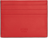 Thumbnail for your product : Fendi Red 'Fendi Faces' Card Holder