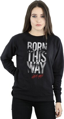 Lady Gaga Women's Born This Way Text Sweatshirt X-Large Black