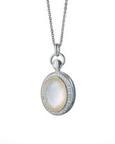 Thumbnail for your product : Monica Rich Kosann Petite Oval Rock Crystal Locket Necklace