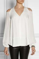Thumbnail for your product : Tamara Mellon Cutout silk blouse