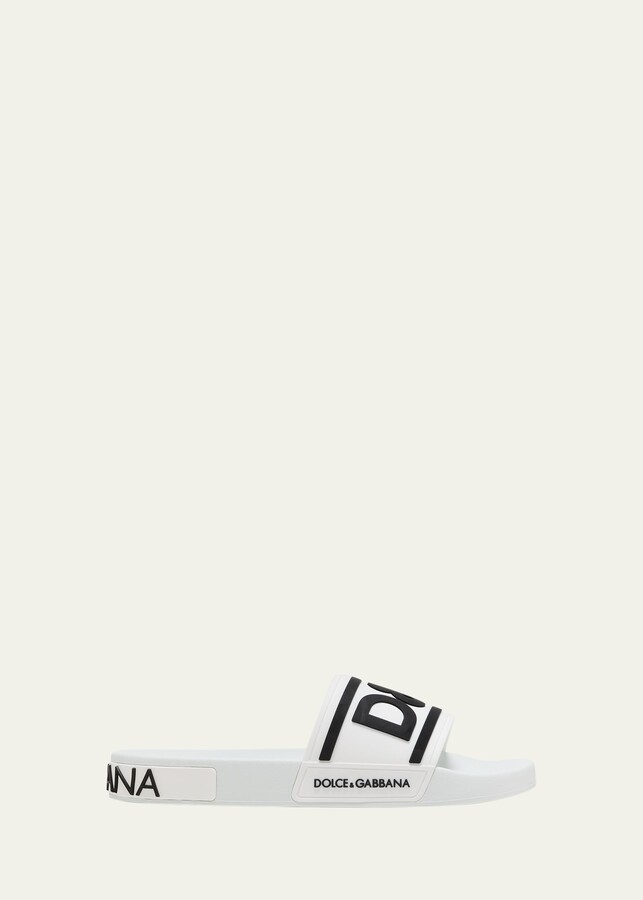 Dolce & Gabbana Men's Logo Pool Slide Sandals ShopStyle