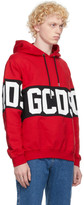 Thumbnail for your product : GCDS Red Band Logo Hoodie