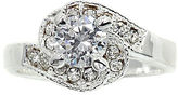 Thumbnail for your product : JCPenney city x city Pure Silver-Plated Cubic Zirconia & Crystal Engagement Ring