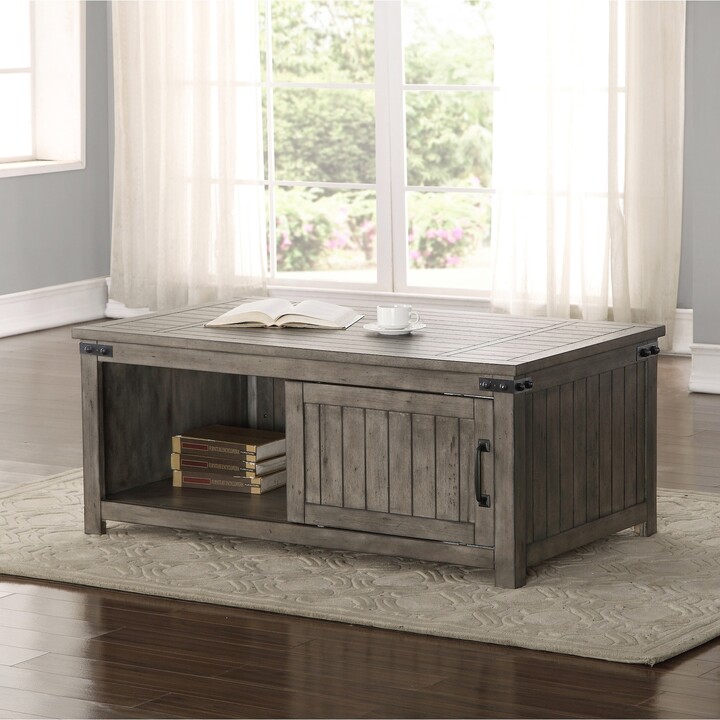The Gray Barn Raven Gulch Smoked Grey Wood Coffee Table ShopStyle