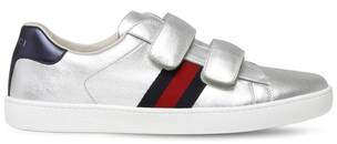 Gucci LEATHER STRAP SNEAKERS