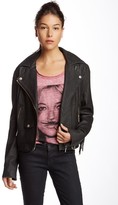 Thumbnail for your product : Eleven Paris Fringe Leather Jacket