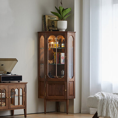 Red Barrel Studio Retro Light Luxury Multi-Functional Accent Cabinet