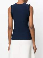 Thumbnail for your product : P.A.R.O.S.H. ribbed ruffle tank top