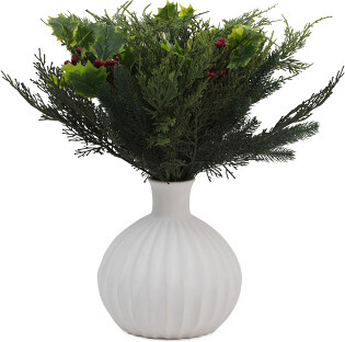 TJMAXX 19In Pine And Holly Leaves In Vase
