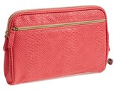 Thumbnail for your product : Nordstrom Steph&co. 'Large - Pink Python' Zip Top Cosmetic Case