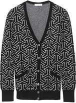Thumbnail for your product : Equipment Sullivan intarsia wool and cashmere-blend cardigan