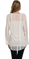 Thumbnail for your product : Zoa V Neck Bell Sleeve Blouse in White