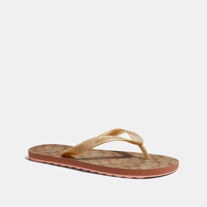 zak flip flop with floral print