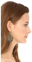 Thumbnail for your product : Miguel Ases Beaded Hoop Earrigns