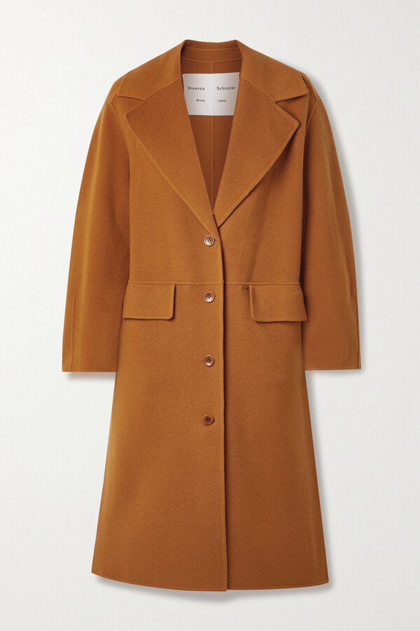 Proenza Schouler White Label Wool-blend Felt Coat - Orange - ShopStyle
