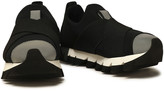 Thumbnail for your product : Dolce & Gabbana Ibiza Suede-trimmed Neon Neoprene Slip-on Sneakers