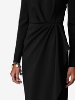 Thumbnail for your product : Carolina Herrera Longsleeved Wrap Midi Dress
