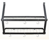 Thumbnail for your product : Rogar Gourmet Custom Wall Mounted Double Pot Rack