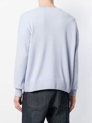 Ami Ami Paris Oversized V Neck Sweater