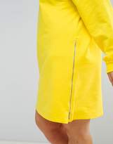 Thumbnail for your product : ASOS Curve Oversized Sweat Dress With Zip Detail