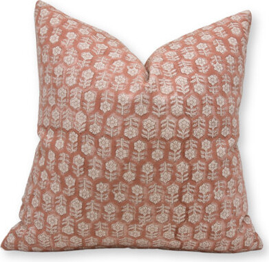 Fabdivine Floral Cotton Indoor/Outdoor Pillow Cover