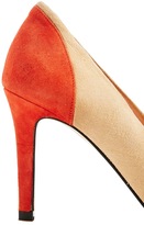 Thumbnail for your product : Ganni Audrey Two Tone Red Court Shoes