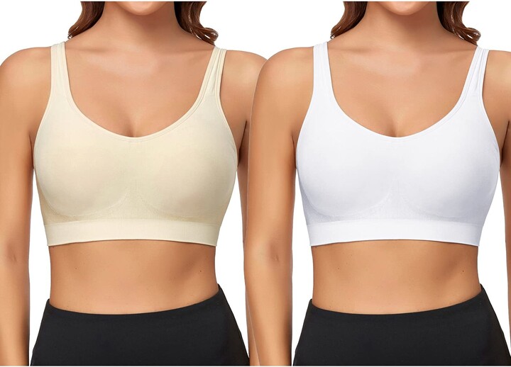 Litthing Bras Comfort Seamless Womens Sports Bras Soft Smooth Pads