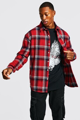 oversized plaid shirt men