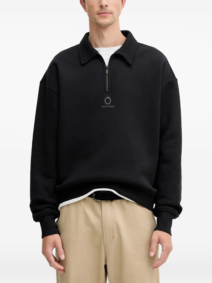 Trussardi Zip Collar Sweatshirt