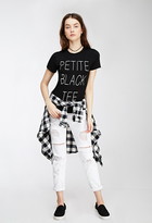 Thumbnail for your product : Forever 21 petite black tee graphic shirt
