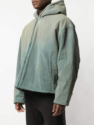 Yeezy shearling-lined canvas jacket