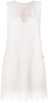 See by Chloe embroidered V-neck dress