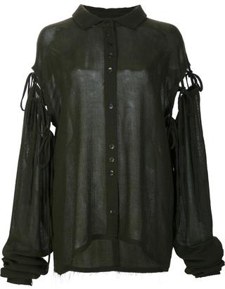Damir Doma 'Strauss' lace detail buttoned shirt