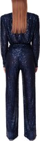 Thumbnail for your product : Aggi Carolyn Nightshadow Blue Long Sleeve Sequin Jumpsuit