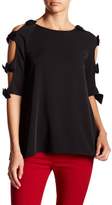 Thumbnail for your product : Gracia Cutout Bow Sleeve Top