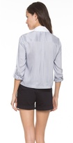 Thumbnail for your product : Alice + Olivia Amy Cropped Buttondown