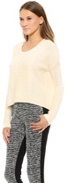Thumbnail for your product : Alice + Olivia Boxy Open Weave Sweater