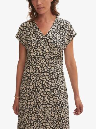 Jigsaw Primrose Floral Print Midi Dress, Navy - ShopStyle
