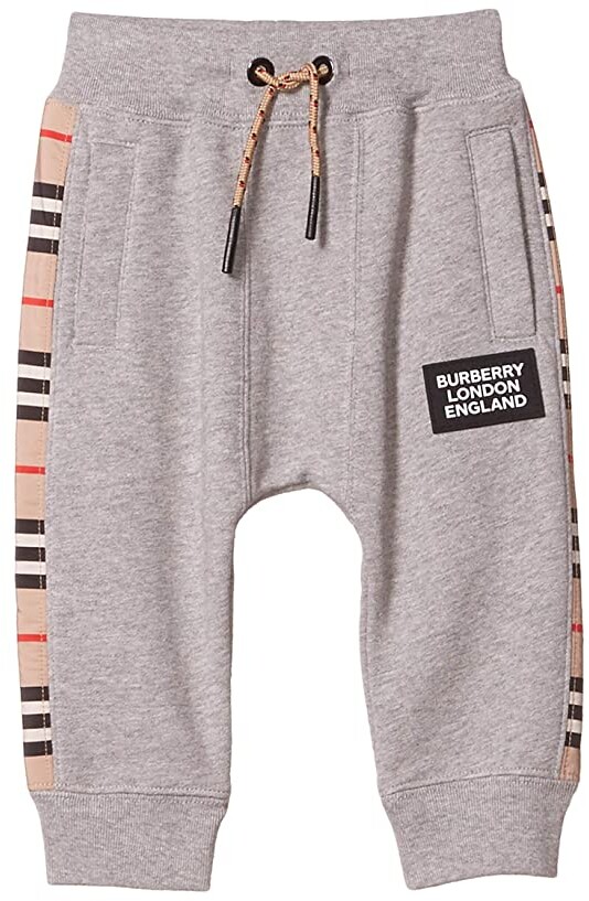burberry pants kids grey