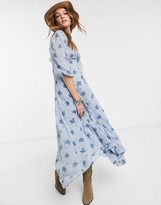 Thumbnail for your product : Free People sea glass floral midi dress