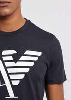 Thumbnail for your product : Emporio Armani Cotton Jersey T-Shirt With Logo Print