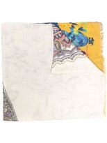 Thumbnail for your product : Etro Floral-Print Knitted Scarf