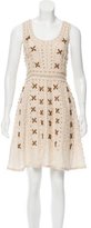 Thumbnail for your product : Calypso Embellished Linen Dress