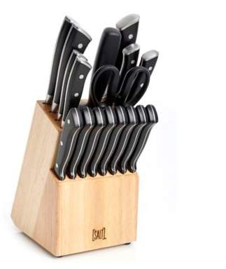 Salt Forged Triple Rivet 18-Piece Cutlery Set in Black