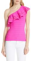 Thumbnail for your product : Ted Baker Reigann One-Shoulder Ruffle Knit Top