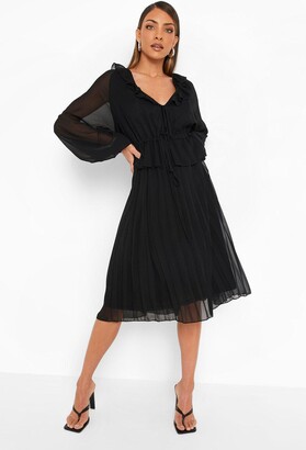 boohoo Black Long Sleeve Women's Dresses | Shop the world's 