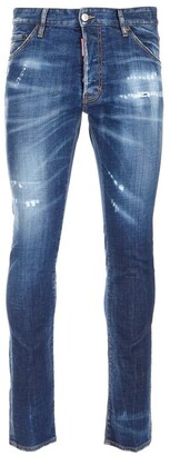 DSQUARED2 Blue Men's Slim Jeans | Shop the world's largest 