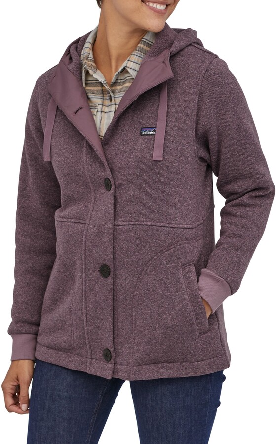 Recycled Fleece Hooded Coat 